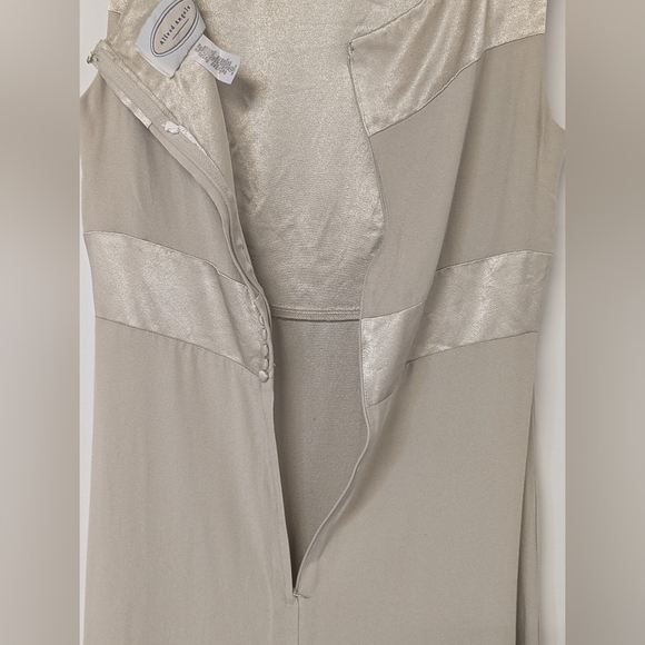 Classic Style Floor Length Maxi Evening Gown Wedding Guest Dress in Champagne - Picture 5 of 9